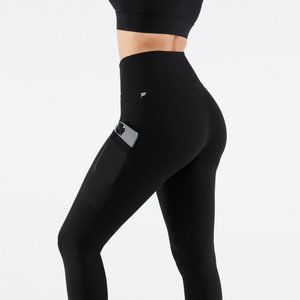 Fabletics On-The-Go Legging, Black, Medium Short
